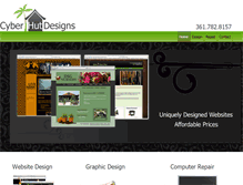 Tablet Screenshot of cyberhutdesigns.com